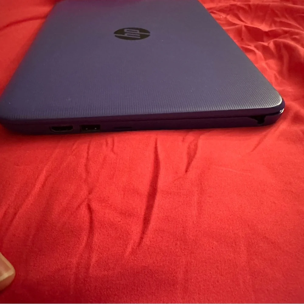 HP Blue Laptop Sleek Design Minimalist Style